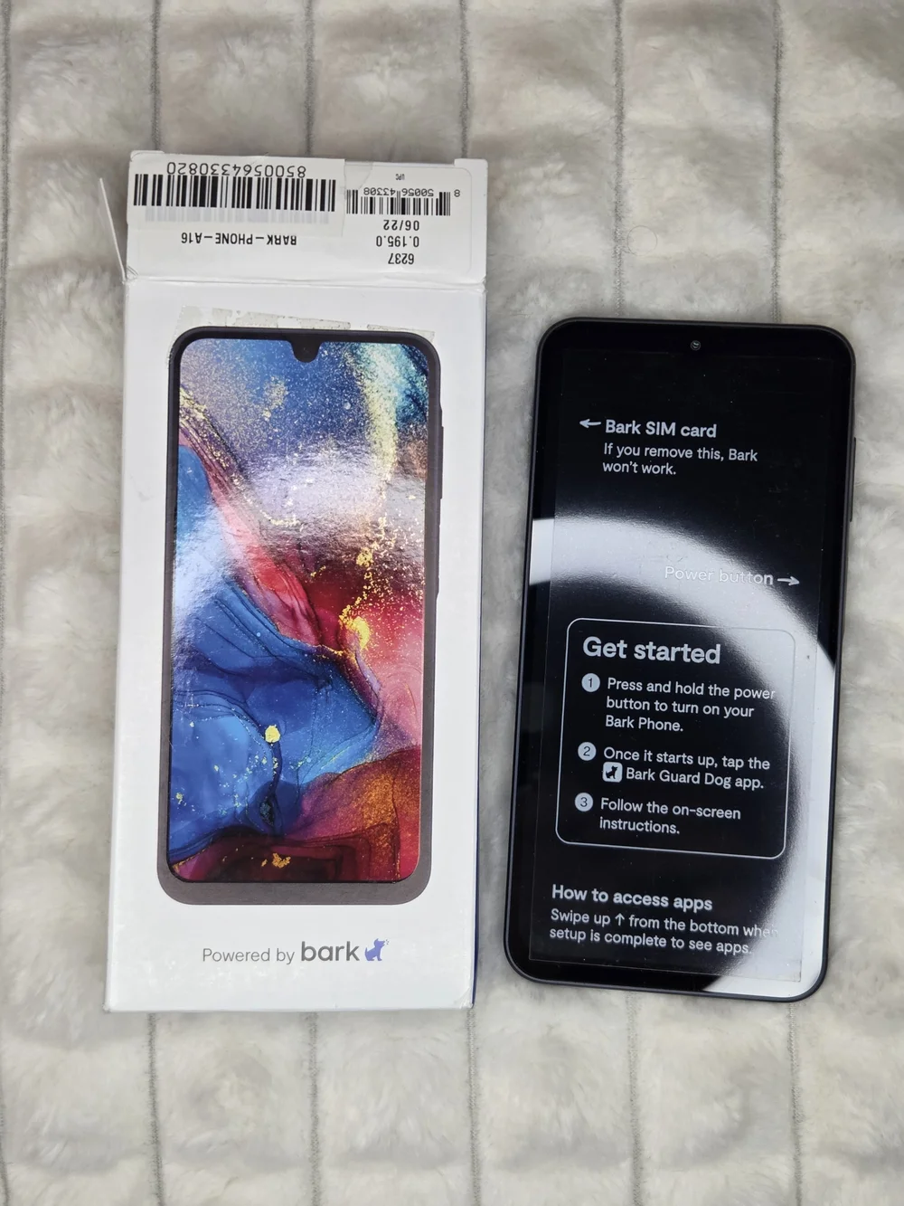 Samsung Galaxy A16 128GB Black (Powered by Bark Kids Smart Phone) Open Box